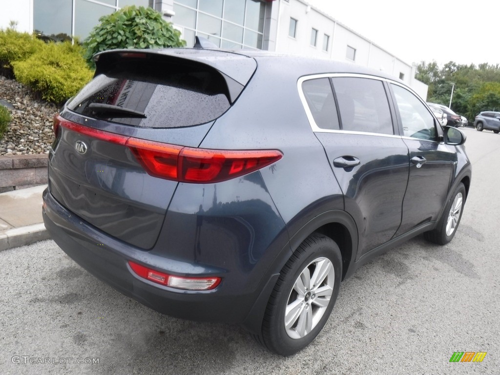 2017 Sportage LX AWD - Pacific Blue / Black photo #10