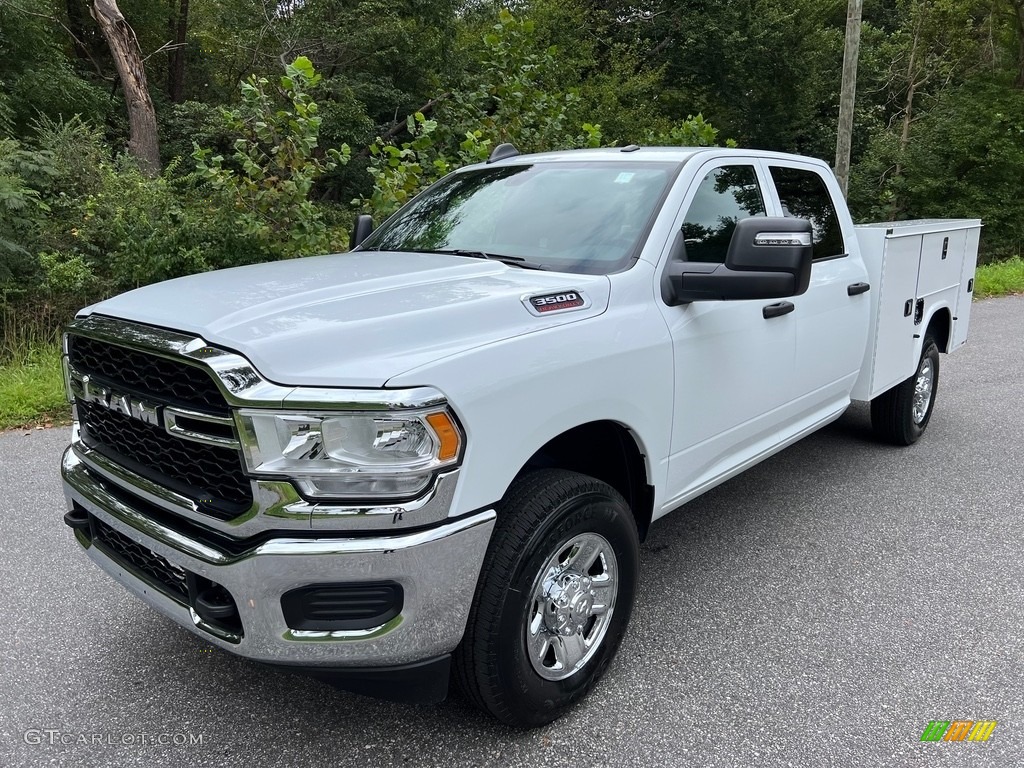2023 3500 Tradesman Crew Cab 4x4 Chassis - Bright White / Diesel Gray/Black photo #2