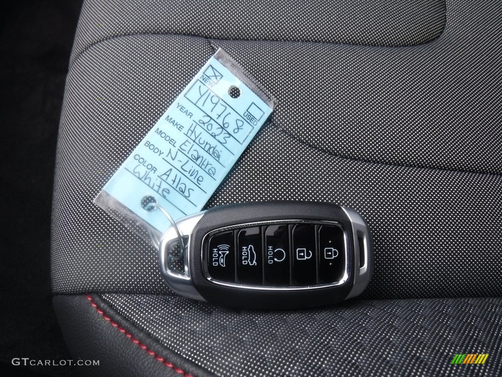 2023 Elantra N-Line - Lunar White / Black photo #33