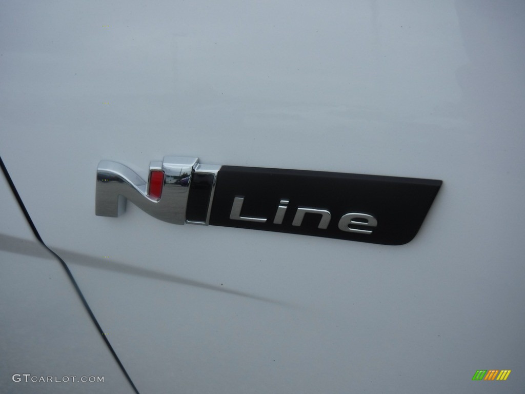 2023 Elantra N-Line - Lunar White / Black photo #3