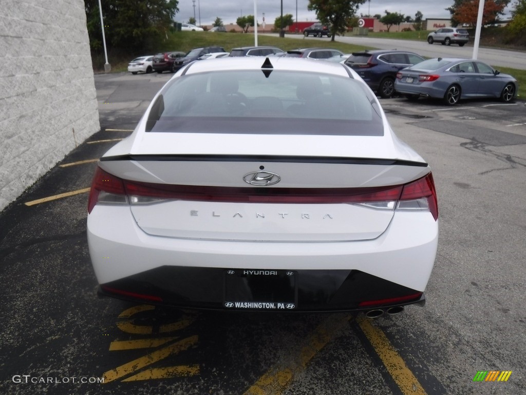 2023 Elantra N-Line - Lunar White / Black photo #8