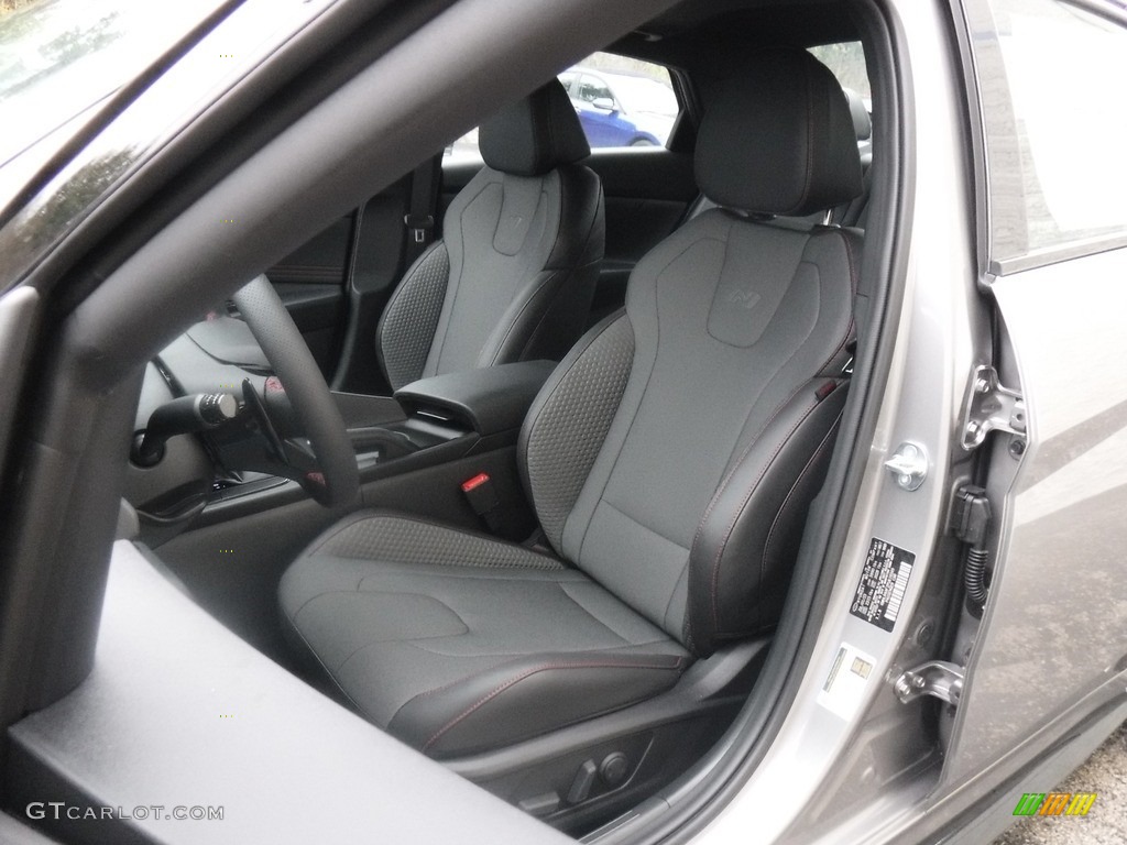 Black Interior 2023 Hyundai Elantra N-Line Photo #146601466