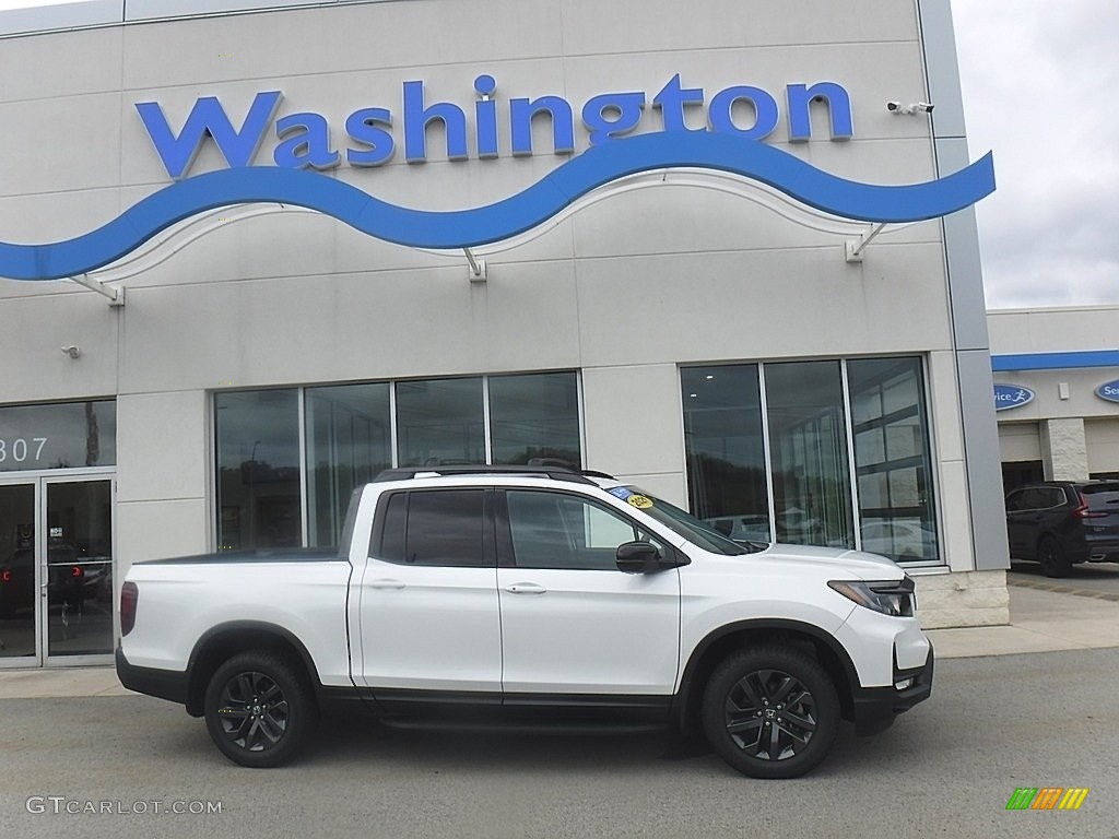 2021 Ridgeline Sport AWD - Platinum White Pearl / Black photo #1