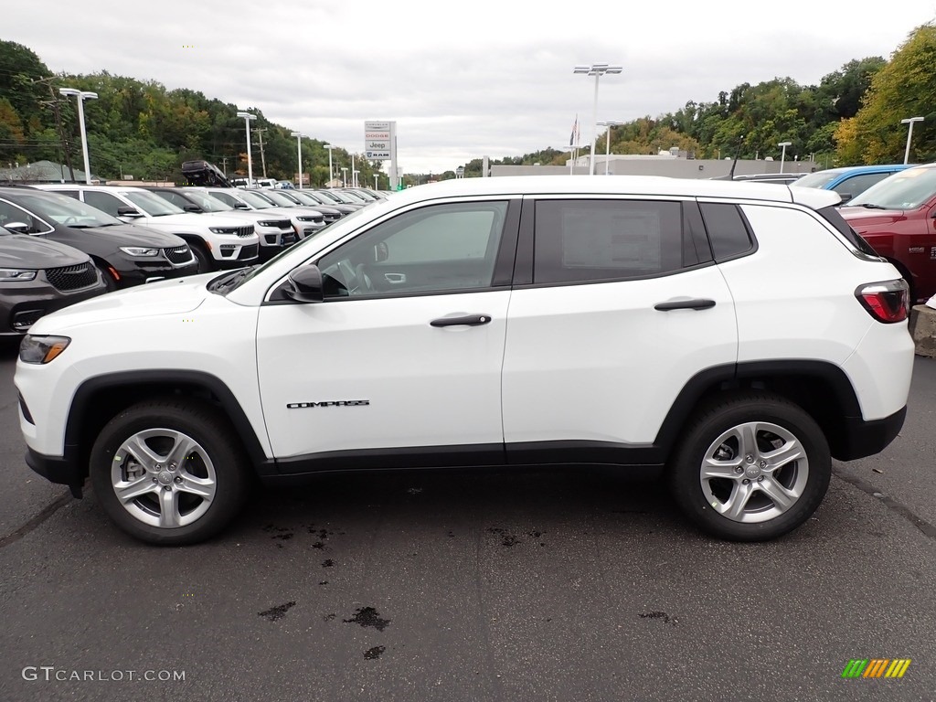 2023 Compass Sport 4x4 - Bright White / Black photo #2