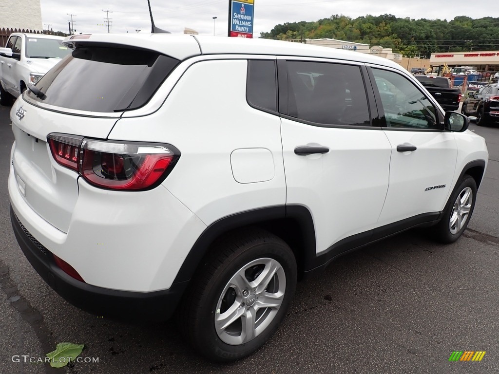 2023 Compass Sport 4x4 - Bright White / Black photo #6