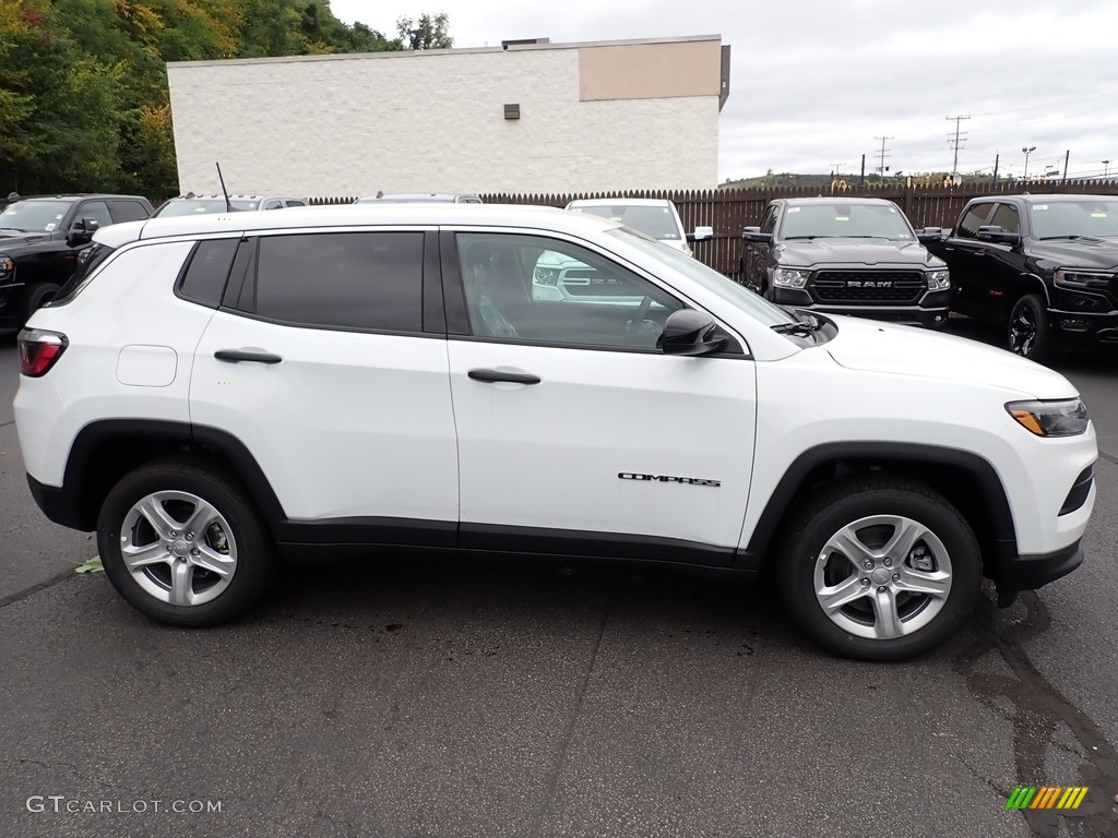 2023 Compass Sport 4x4 - Bright White / Black photo #7