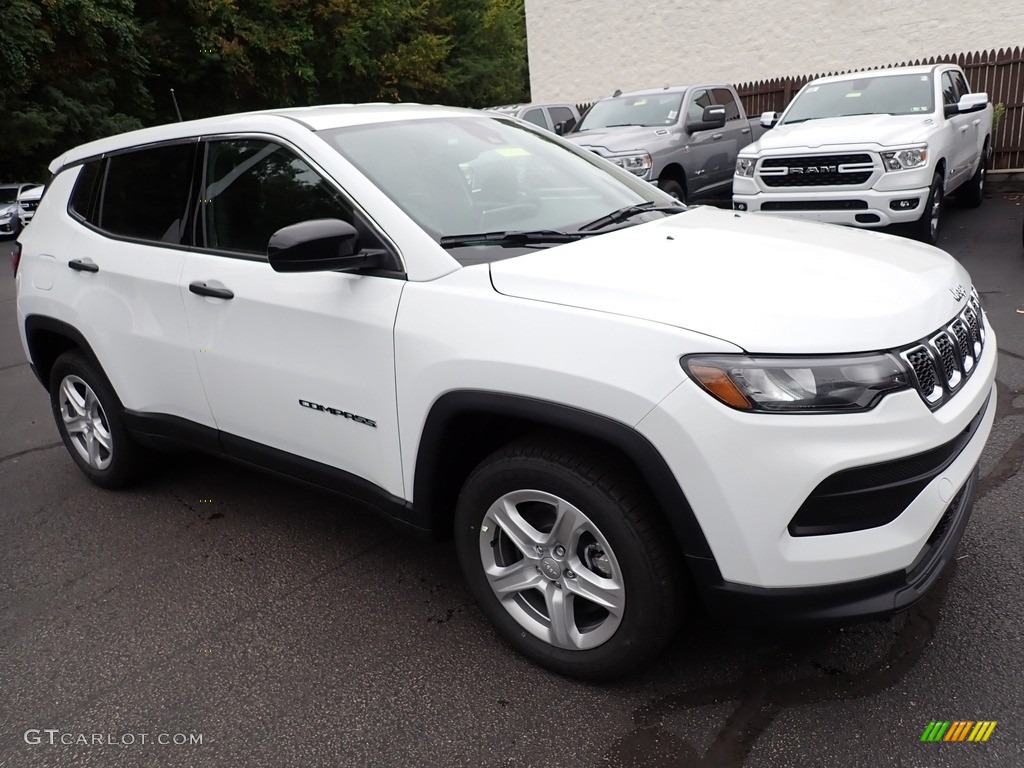 2023 Compass Sport 4x4 - Bright White / Black photo #8