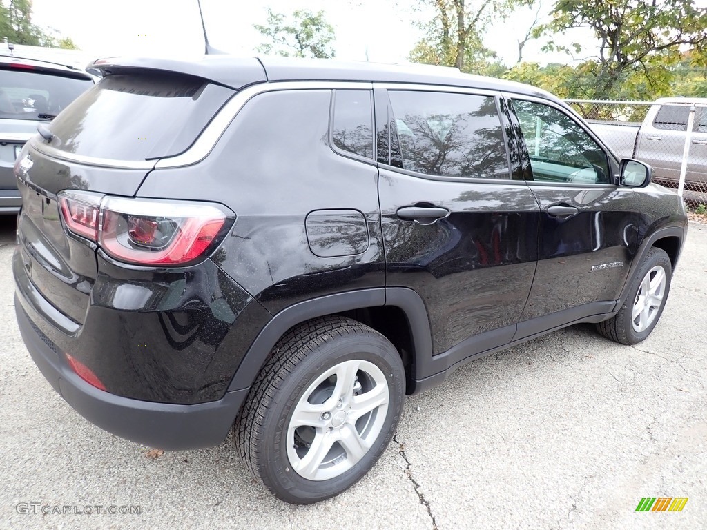 2023 Compass Sport 4x4 - Diamond Black Crystal Pearl / Black photo #6