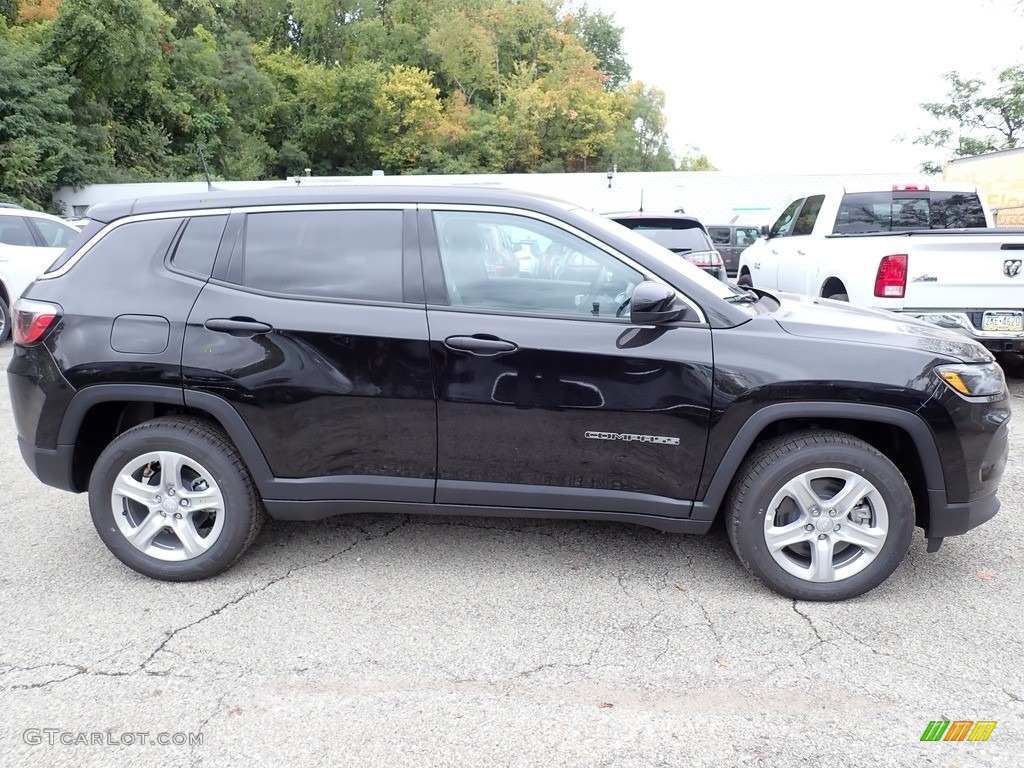 2023 Compass Sport 4x4 - Diamond Black Crystal Pearl / Black photo #7