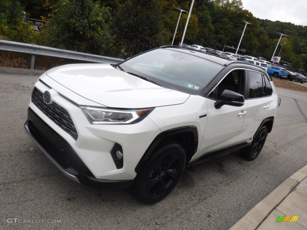 2021 RAV4 XSE AWD Hybrid - Blizzard White Pearl / Black photo #6