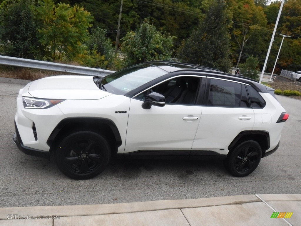 2021 RAV4 XSE AWD Hybrid - Blizzard White Pearl / Black photo #8