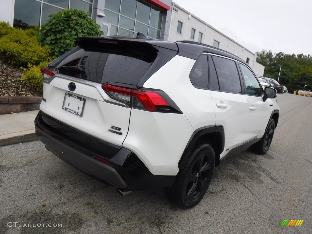 2021 RAV4 XSE AWD Hybrid - Blizzard White Pearl / Black photo #11
