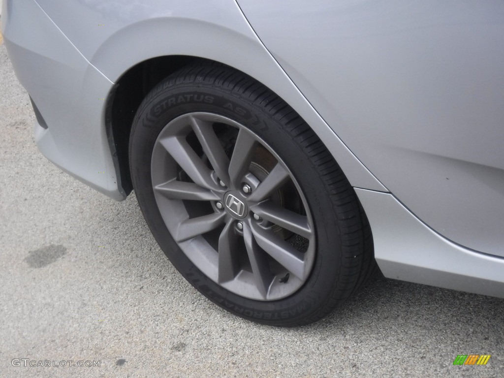2020 Civic EX-L Sedan - Lunar Silver Metallic / Black photo #11