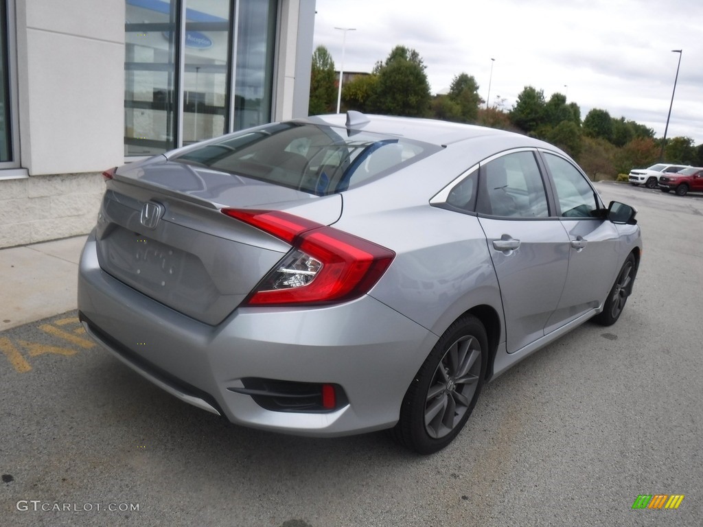 2020 Civic EX-L Sedan - Lunar Silver Metallic / Black photo #16