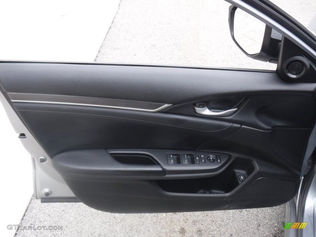 2020 Civic EX-L Sedan - Lunar Silver Metallic / Black photo #19