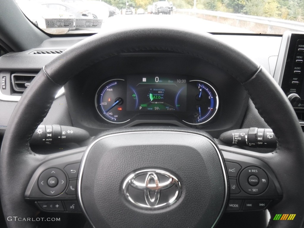2021 RAV4 XSE AWD Hybrid - Blizzard White Pearl / Black photo #28