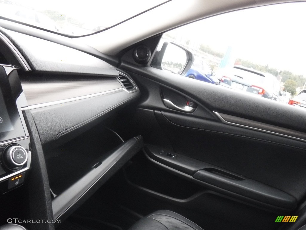 2020 Civic EX-L Sedan - Lunar Silver Metallic / Black photo #25
