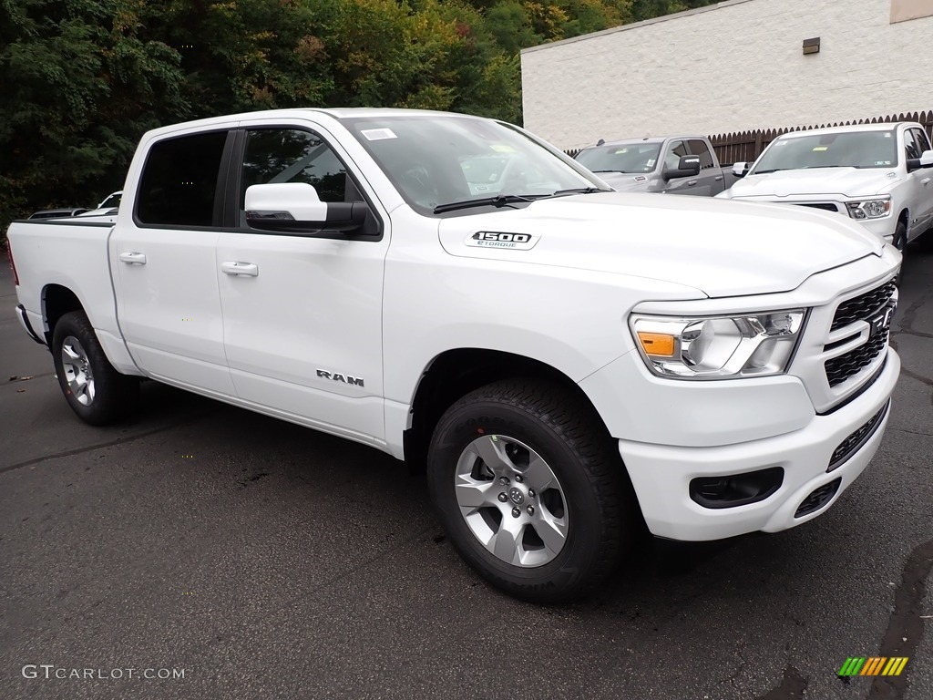 Bright White 2024 Ram 1500 Big Horn Crew Cab 4x4 Exterior Photo #146602714