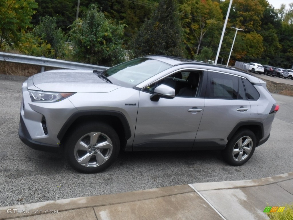 Silver Sky Metallic 2021 Toyota RAV4 XLE AWD Hybrid Exterior Photo #146602906