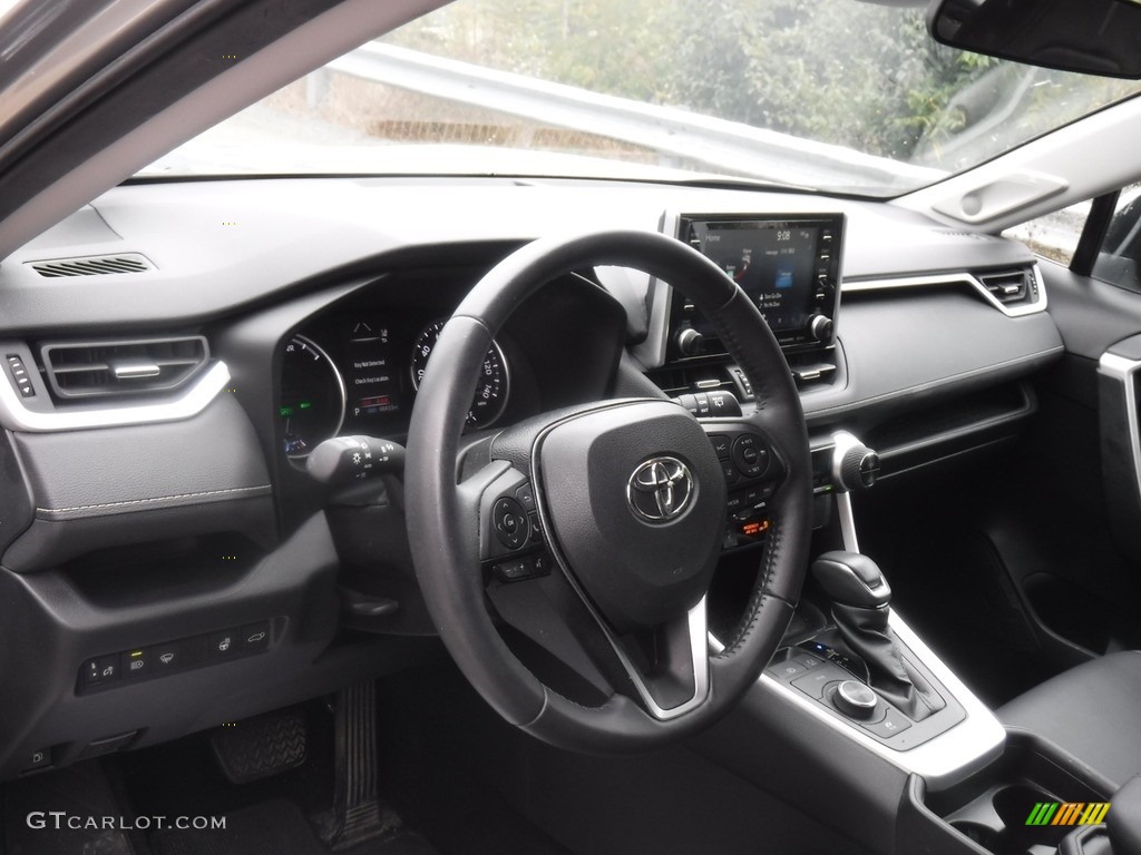 2021 Toyota RAV4 XLE AWD Hybrid Black Dashboard Photo #146602963