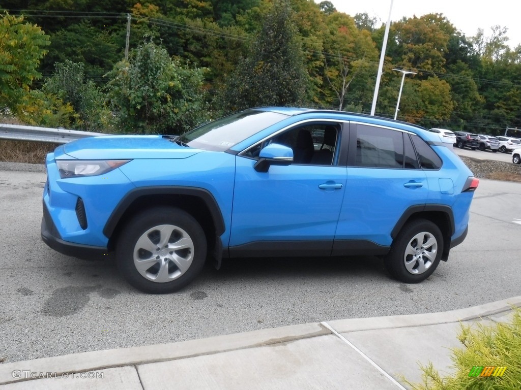 Blue Flame 2020 Toyota RAV4 LE AWD Exterior Photo #146603386