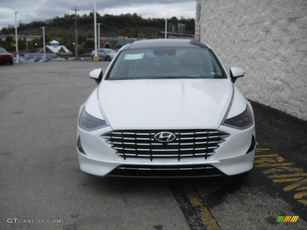 2023 Sonata Limited Hybrid - Serenity White / Medium Gray photo #3