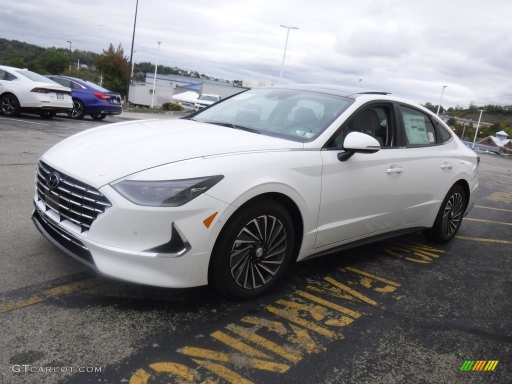 Serenity White 2023 Hyundai Sonata Limited Hybrid Exterior Photo #146603610