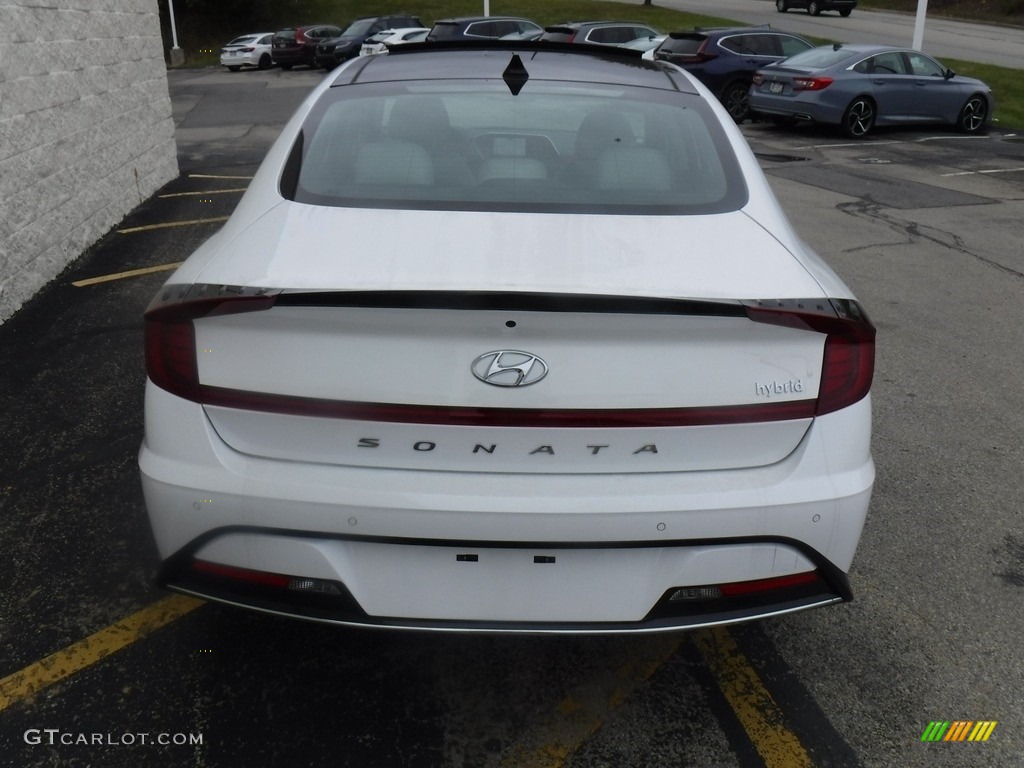 Serenity White 2023 Hyundai Sonata Limited Hybrid Exterior Photo #146603617