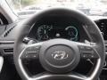 Medium Gray 2023 Hyundai Sonata Limited Hybrid Steering Wheel