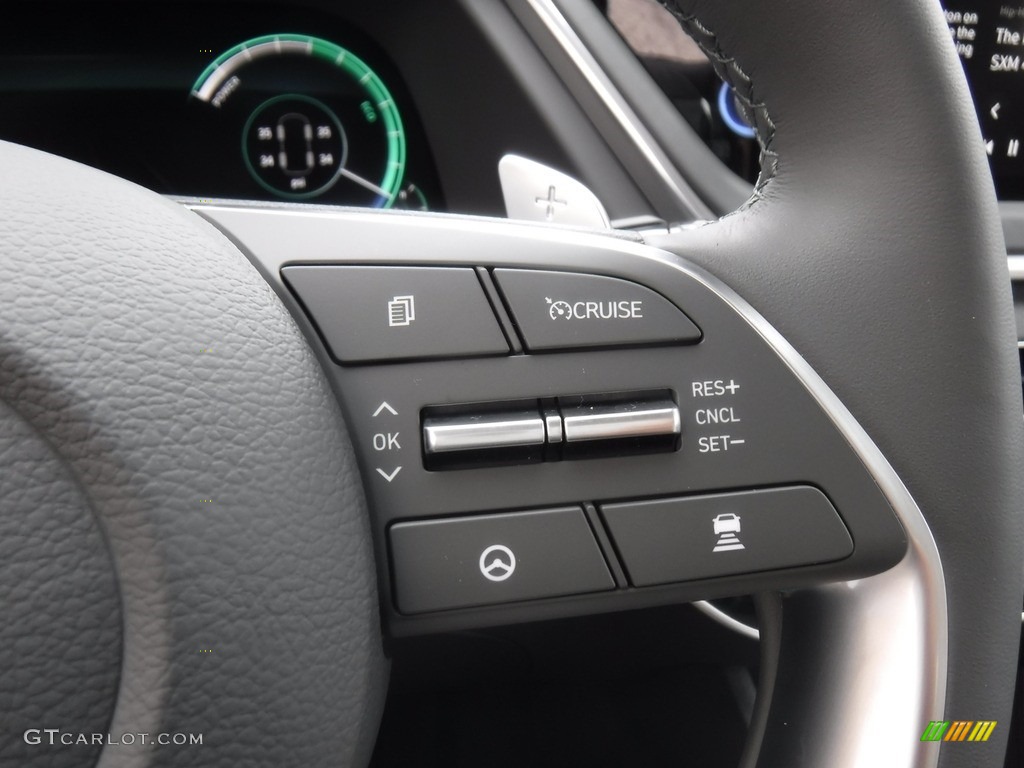 2023 Hyundai Sonata Limited Hybrid Medium Gray Steering Wheel Photo #146603796
