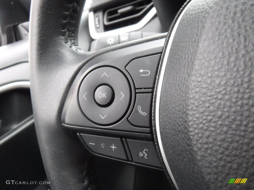 2020 Toyota RAV4 XLE AWD Black Steering Wheel Photo #146603908