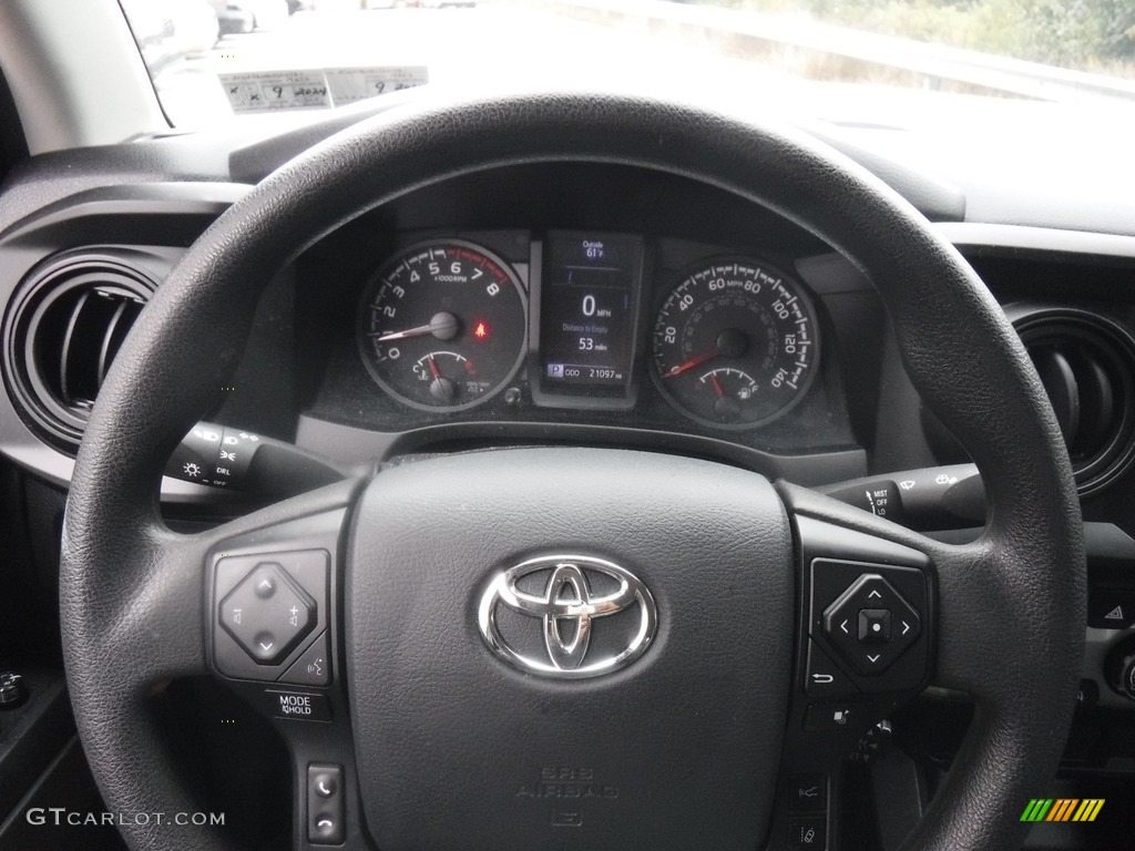 2020 Toyota Tacoma SR Access Cab 4x4 Cement Steering Wheel Photo #146604211