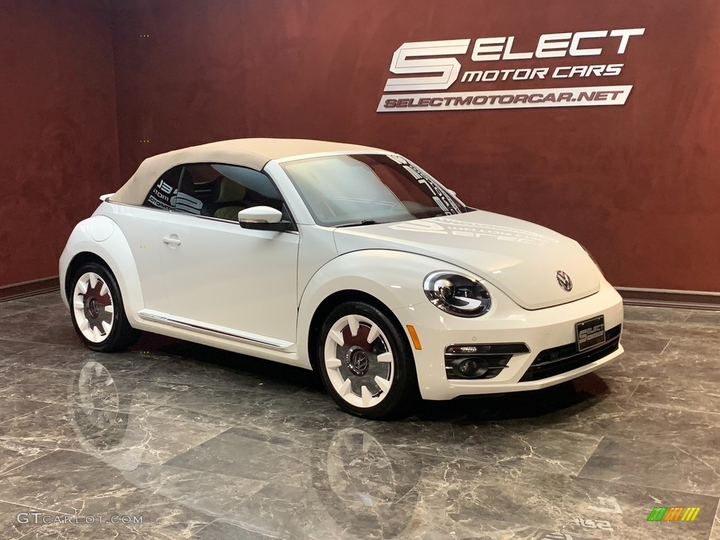Pure White 2019 Volkswagen Beetle Final Edition Convertible Exterior Photo #146604235