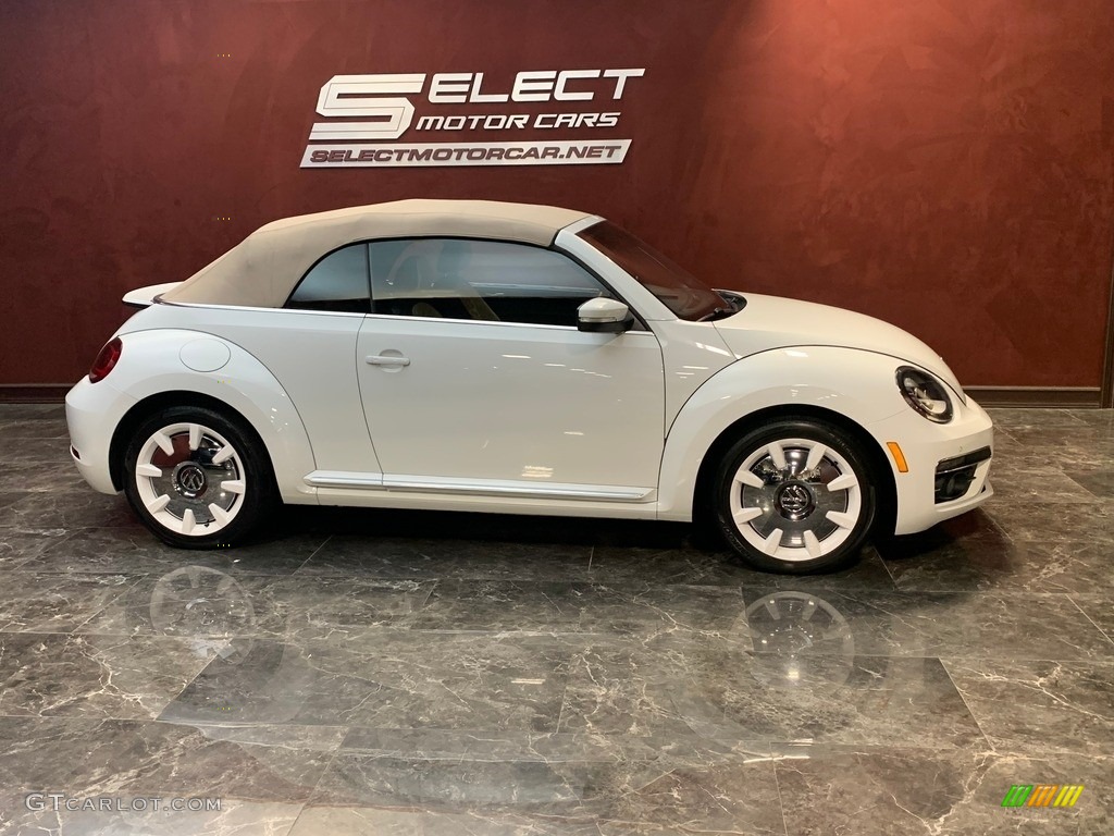 Pure White 2019 Volkswagen Beetle Final Edition Convertible Exterior Photo #146604244