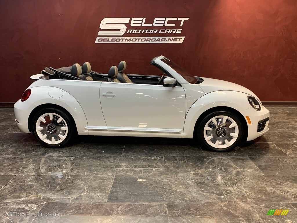 Pure White 2019 Volkswagen Beetle Final Edition Convertible Exterior Photo #146604255