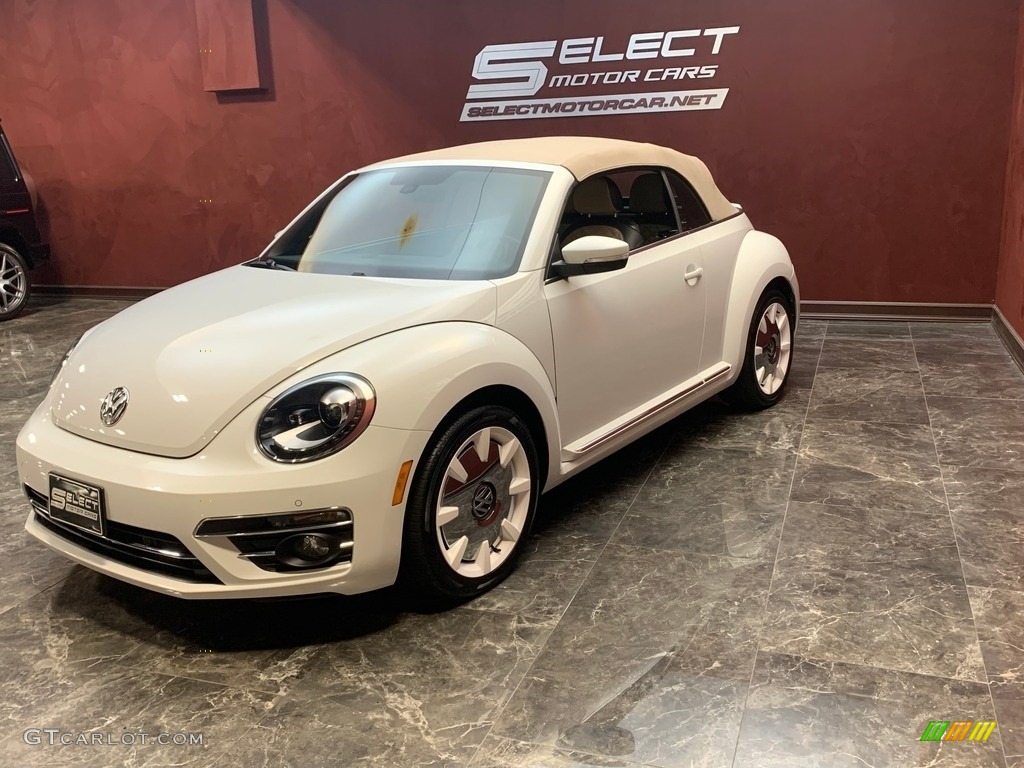2019 Beetle Final Edition Convertible - Pure White / Black/Beige photo #7