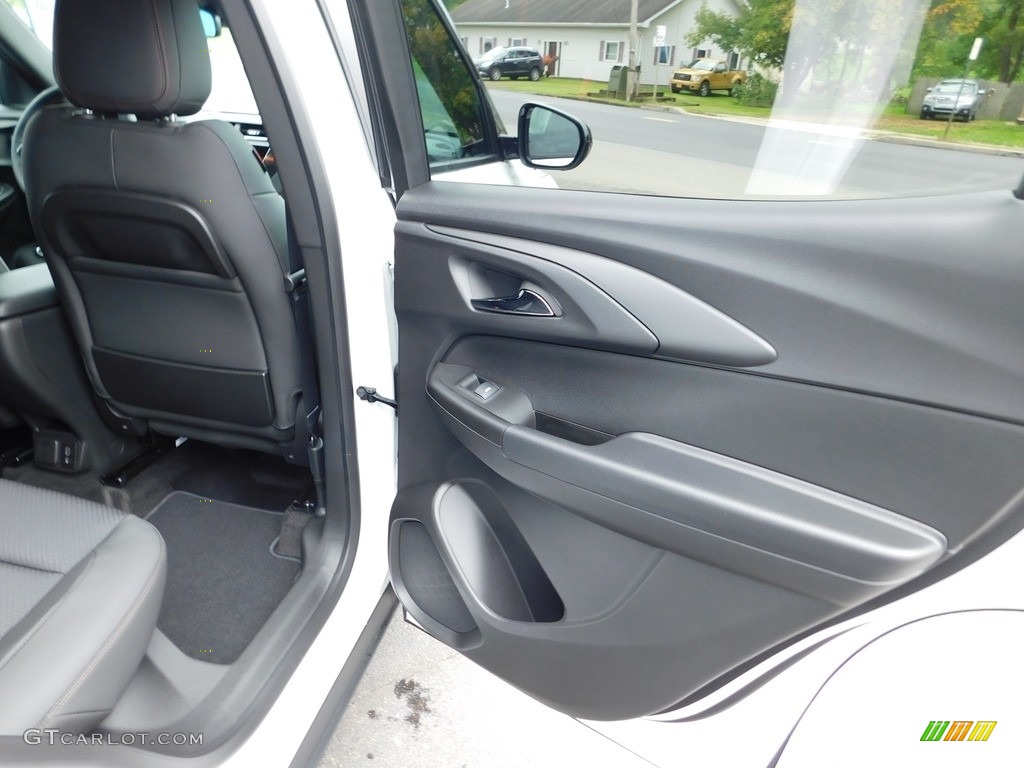 2023 Chevrolet TrailBlazer RS AWD Jet Black/Red Accent Door Panel Photo #146604853