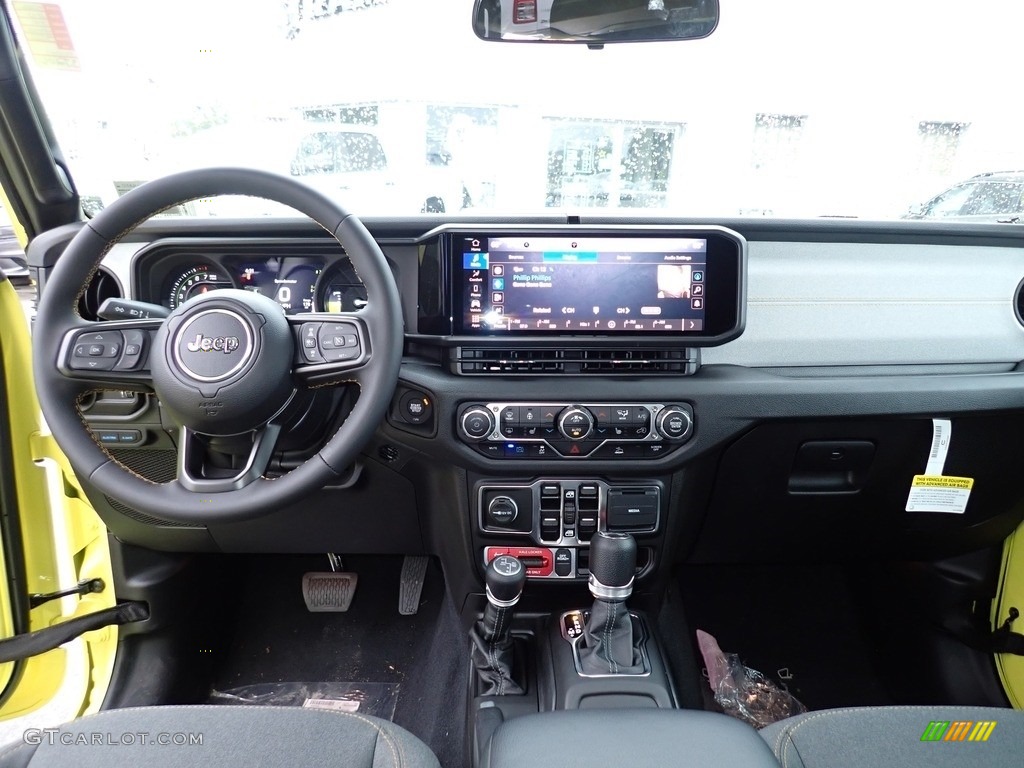 2024 Jeep Wrangler 4-Door Willys 4xe Hybrid Black Dashboard Photo #146606399
