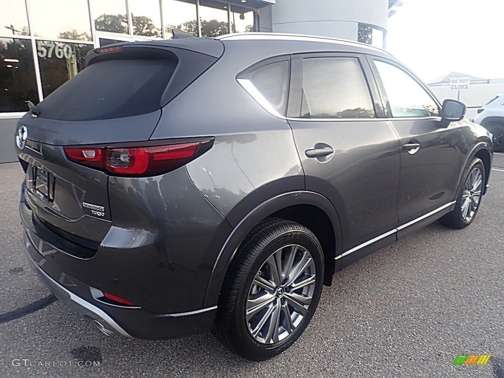 2024 CX-5 Turbo Signature AWD - Machine Gray Metallic / Caturra Brown photo #2