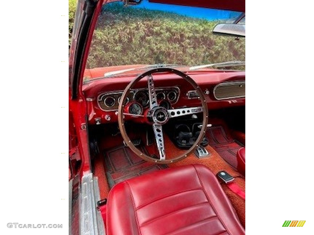 Red Interior 1964 Ford Mustang Convertible Photo #146606932