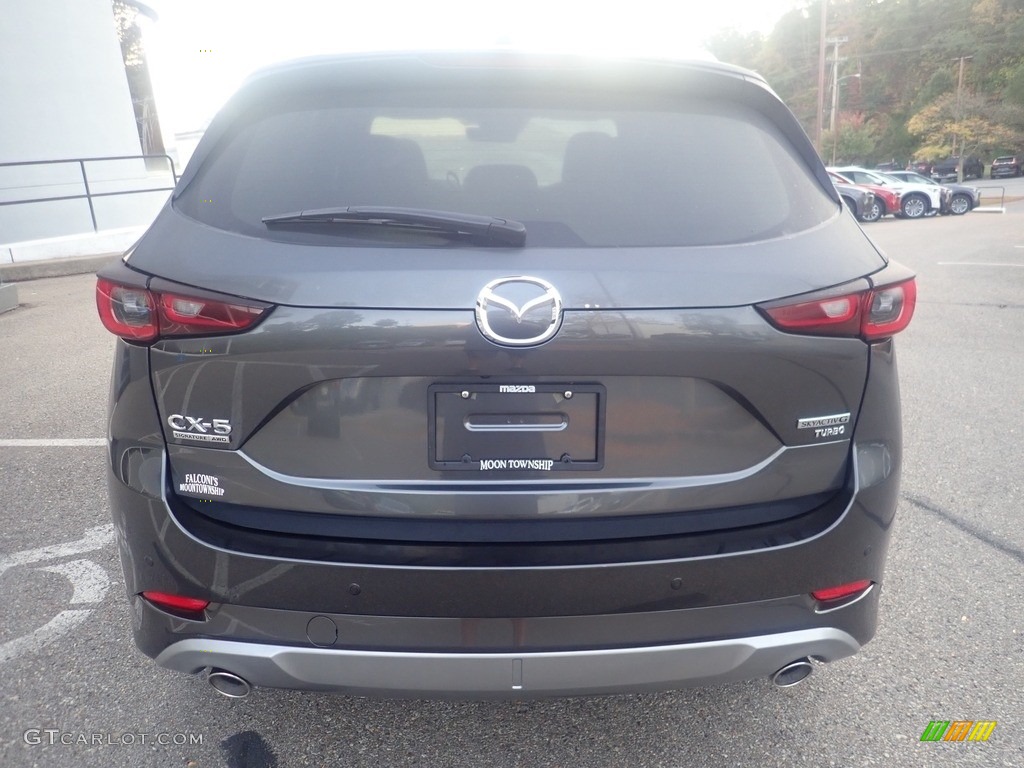 2024 CX-5 Turbo Signature AWD - Machine Gray Metallic / Caturra Brown photo #3