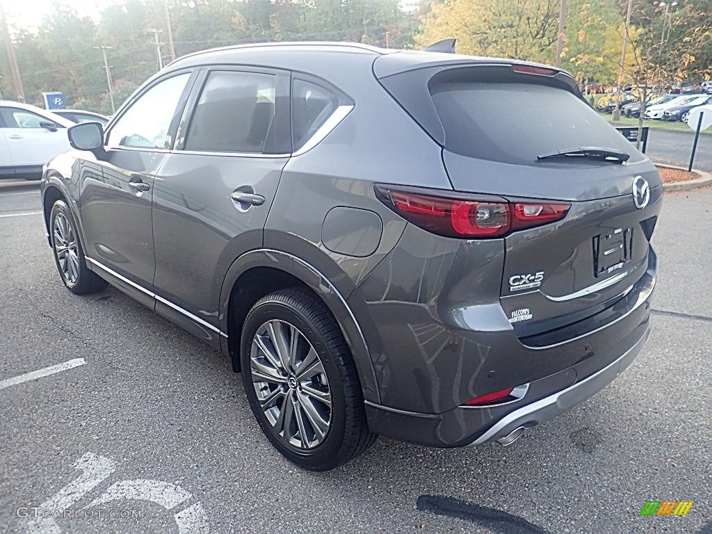 2024 CX-5 Turbo Signature AWD - Machine Gray Metallic / Caturra Brown photo #5