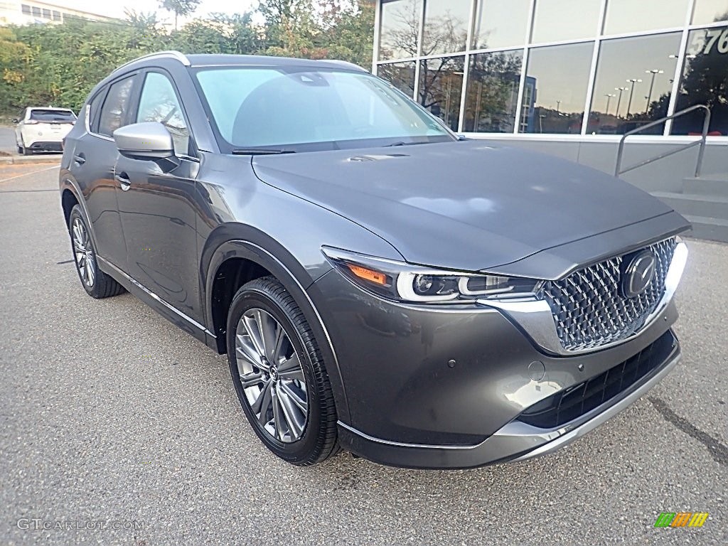 2024 CX-5 Turbo Signature AWD - Machine Gray Metallic / Caturra Brown photo #9