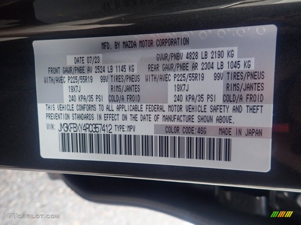 2024 CX-5 Color Code 46G for Machine Gray Metallic Photo #146607263