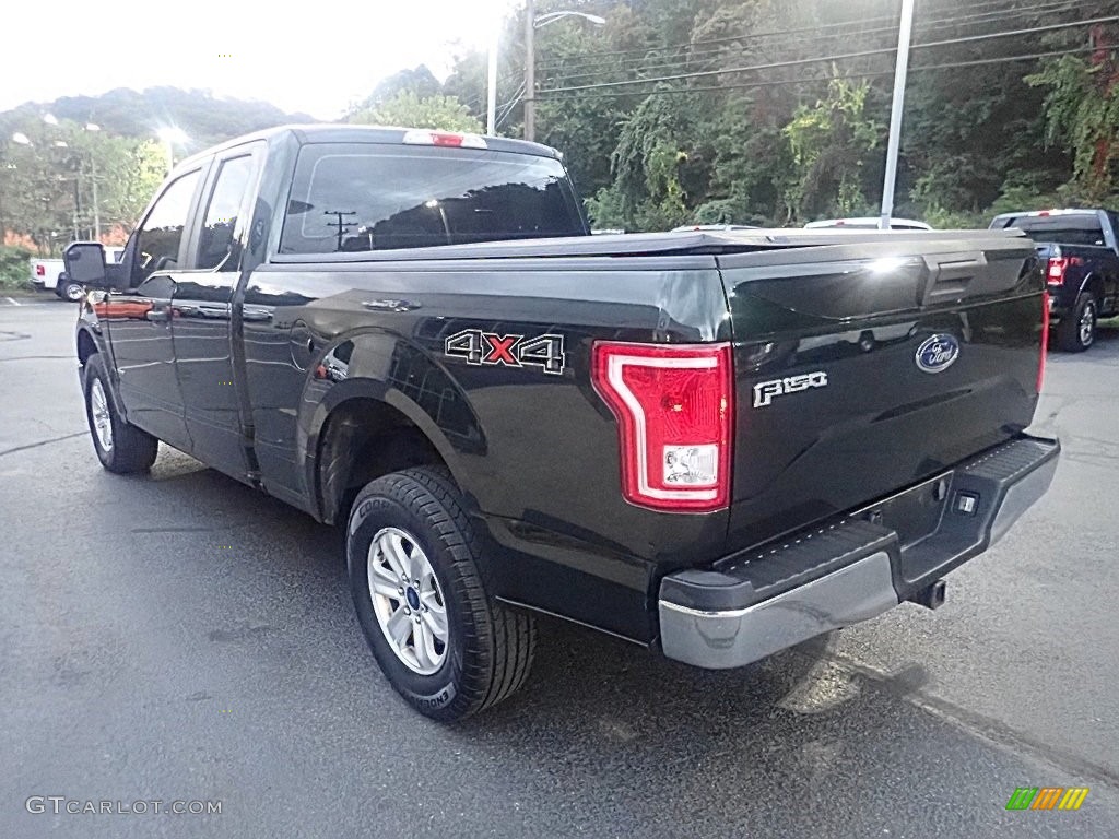 2015 F150 XL SuperCab 4x4 - Green Gem Metallic / Medium Earth Gray photo #5