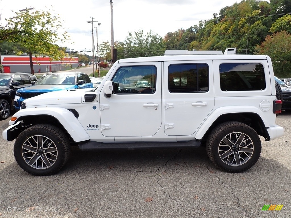 Bright White 2024 Jeep Wrangler 4-Door High Altitude 4xe Hybrid Exterior Photo #146607465