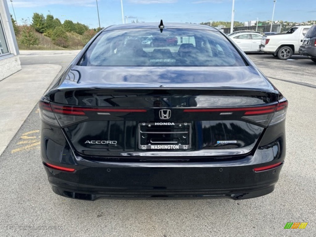 Crystal Black Pearl 2023 Honda Accord EX-L Hybrid Exterior Photo #146607528