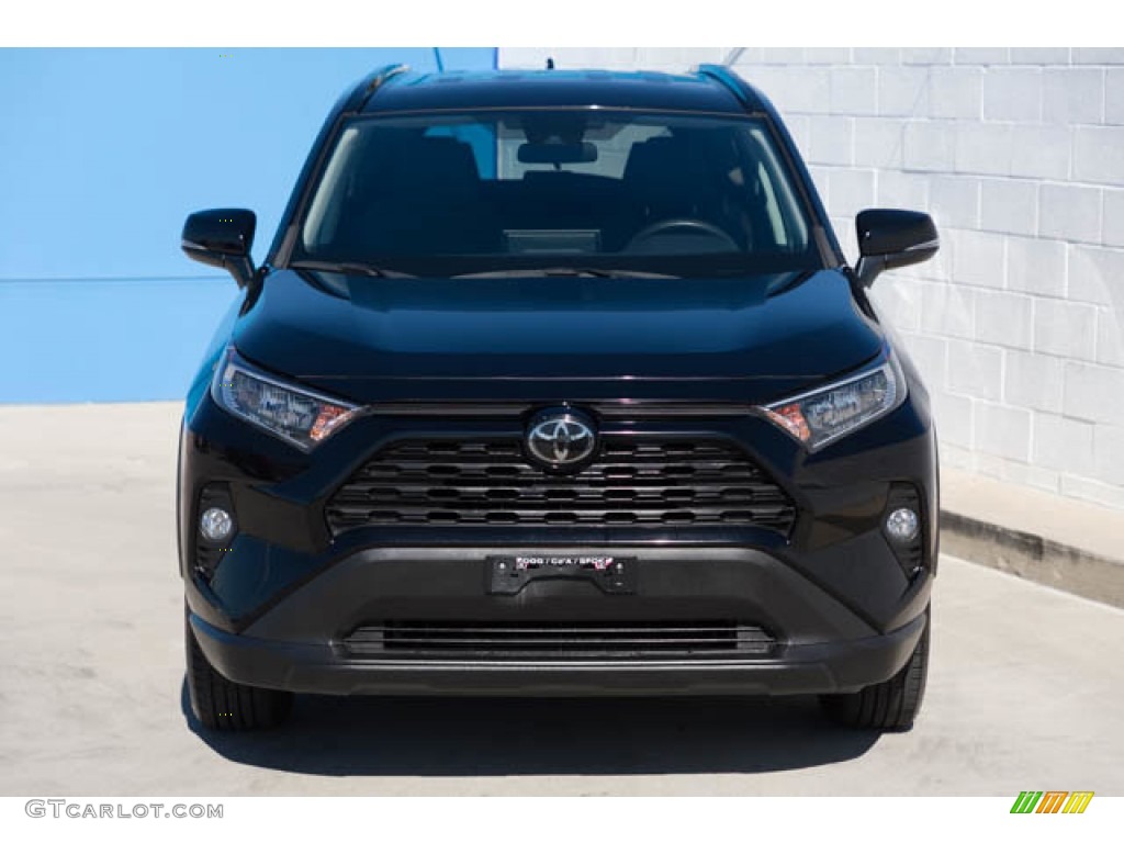 2021 RAV4 XLE AWD - Midnight Black Metallic / Black photo #7