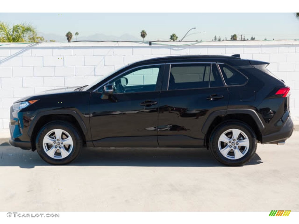 Midnight Black Metallic 2021 Toyota RAV4 XLE AWD Exterior Photo #146607656