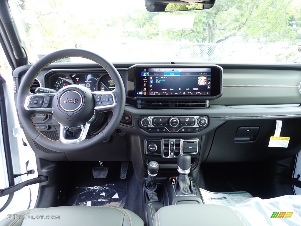 2024 Jeep Wrangler 4-Door High Altitude 4xe Hybrid Green/Black Dashboard Photo #146607730